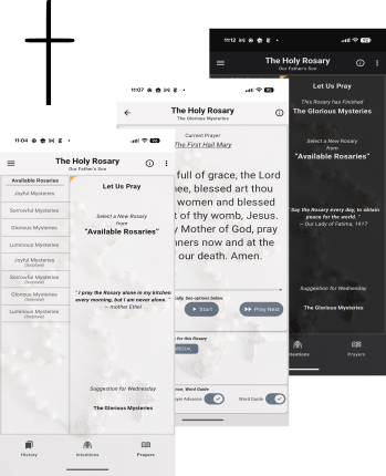 Header image for ScripturalRosary, OurFathersSon Android App. To Help you on your Spiritual Journey in Prayer!
