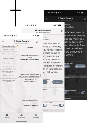 Imagen de cabecera para la aplicación de Android ScripturalRosary, El Hijo de Nuestro Padre. ¡Para apoyarte en tu camino espiritual de oración!